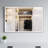 Black Aluminum Frame Lighted Bathroom Mirror-43159952