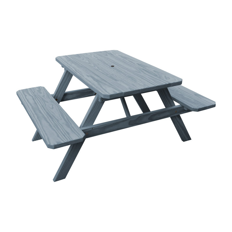 Ensemble repas d'extérieur rectangulaire Driscilla, 44 x 60 x 30, gris