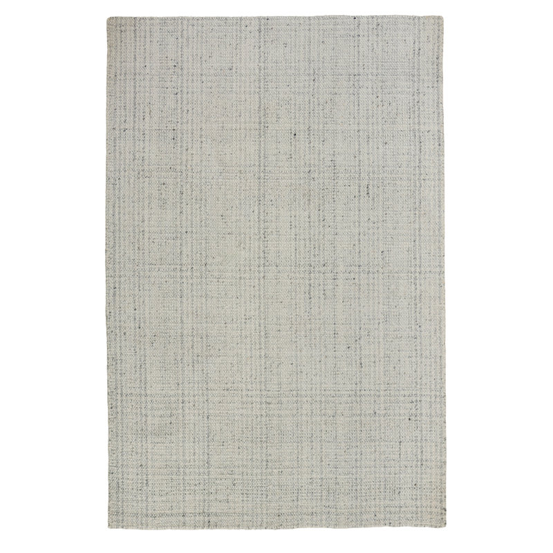 Tapis 100% polyester tissé à la main, Ivoire ivoire, 5' x 7'6"