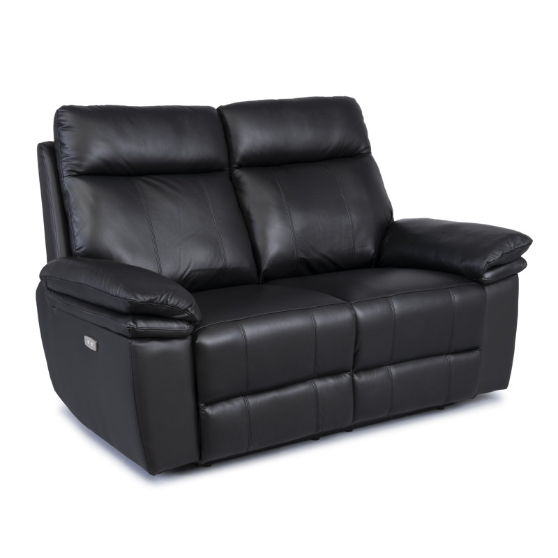 Cooney 2 Seater Electric Reclining Loveseat, Black