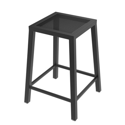Outdoor 405 Berlin 25" Counter Stool With Black Wrinkle Finish by Holland Bar Stool