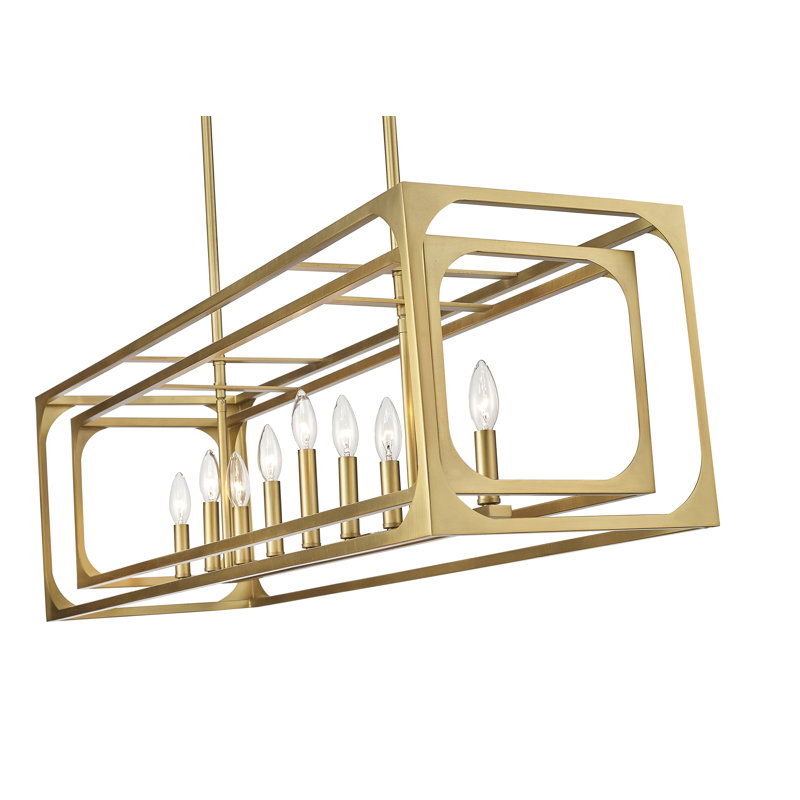 9 - Light Lantern Pendant, Rubbed Brass