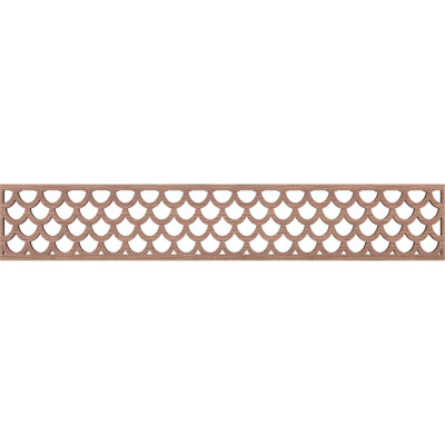 46 5/8"W x 8"H x 3/8"T Hudson Fretwork Moulding, Walnut