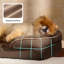 Lit orthopédique pour chien, canapé-lit lavable imperméable avec housse amovible, base antidérapante pour chiens de grande et moyenne taille-113294268-113294262