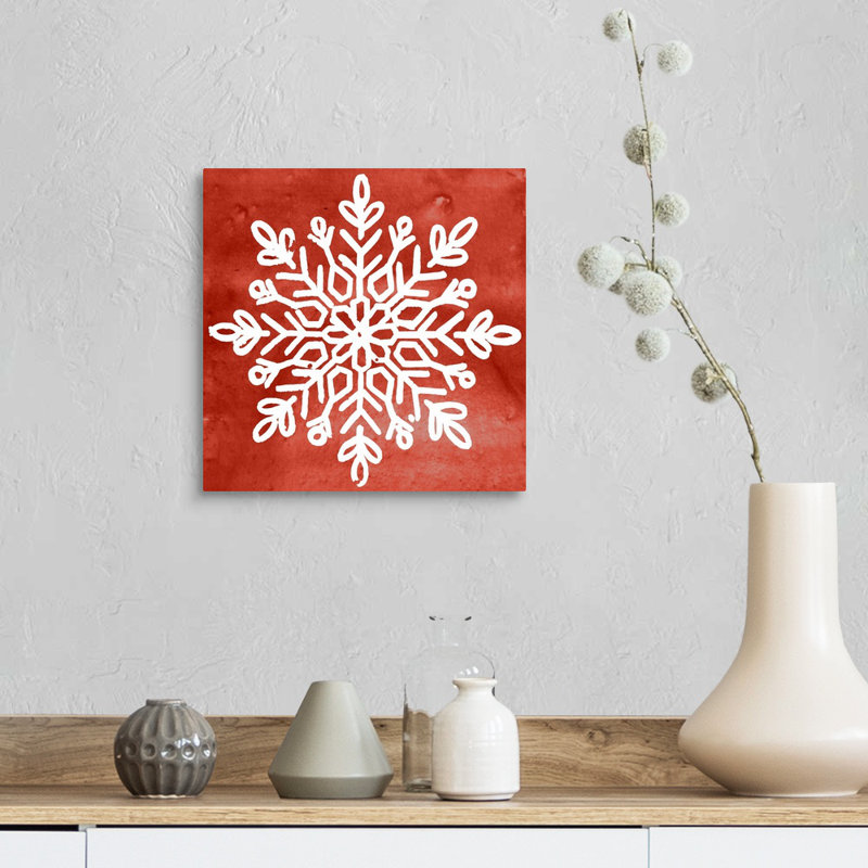 « Nordic Snowflake I », reproduction d’art sur toile, Toile tendue, H 12 po x l 12 po x P 1,25 po