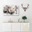 The Gaze Of The Rhino - Wrapped Canvas Print-56665537