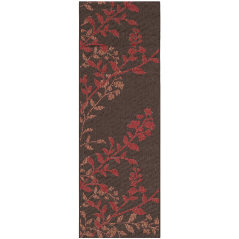 Tapis floral Herefordshire Performance, Tapis de couloir 2 pi 3 po x 10 pi