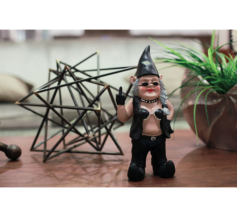 Statue gnome gnofun the naughty biker