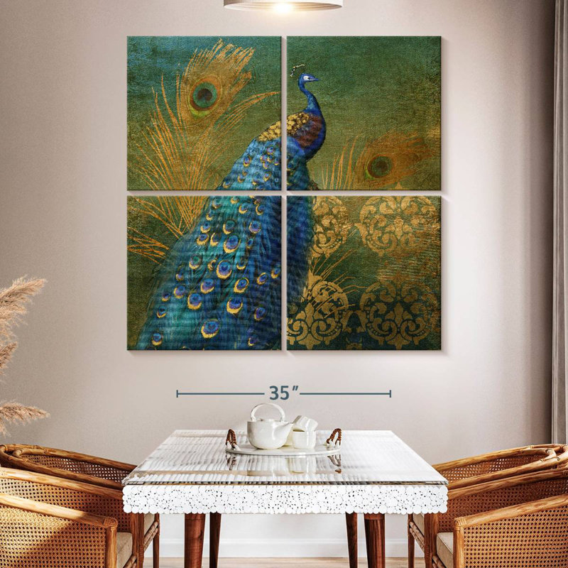 Brampt Peacock Bliss, 50" H x 50" W