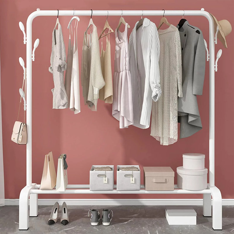 Portemanteau Rebrilliant, portemanteau multifonctionnel, blanc
