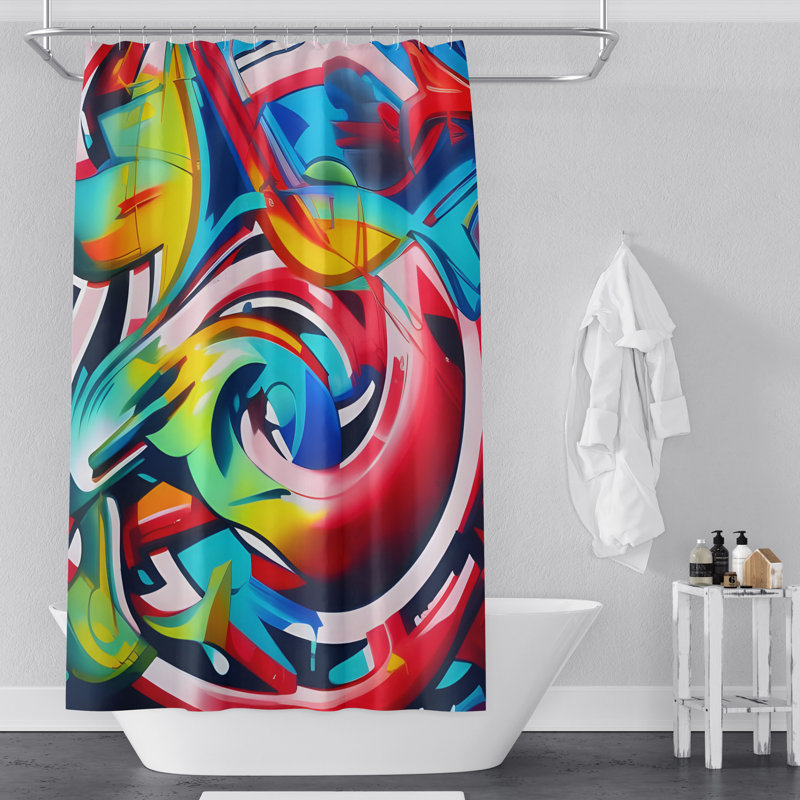 Rideau de douche Claron, H 72 po x l 70 po