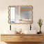Miroir décoratif rectangulaire en bois massif ondulé, pour chambre à coucher, salle de bain, salon, vestibule-1882776851-1882776848