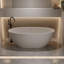 Baignoire et tourbillon autoportants modernes et confortables, surface solide en pierre de résine de 59 po