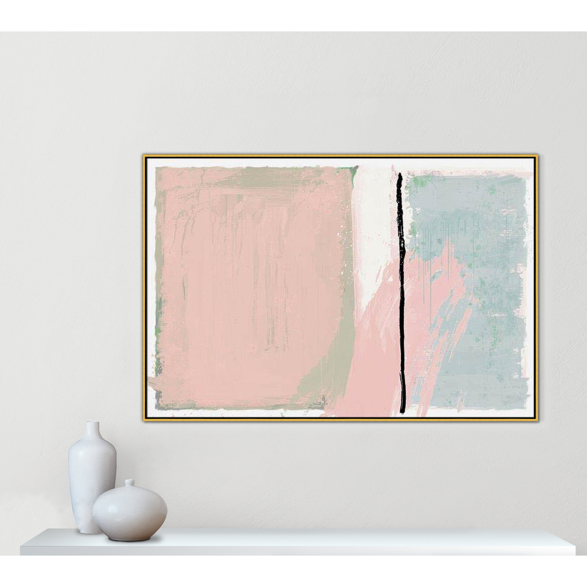Pastel Opulance by Casa Fine Arts, Gold Floater Framed, No Mat, 41.5" H x 61.5" W x 2" D