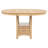 Transitional Counter Height Extension Dining Table with Storage Pedestal