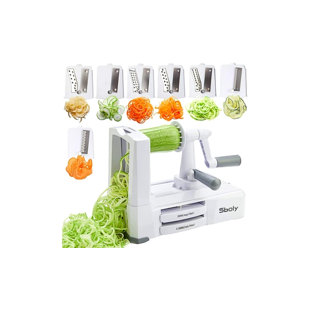 Super Practical Spiral Vegetable Slicer Spiral Cutter Vegetable Spiralizer  for Vegetarian Noodles Veggie Noodles, Raw Vegan Pasta and Spaghetti Maker  from Zucchini, Carrots and Cucumbers And other Vegetables (black)