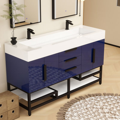 Meuble-lavabo sur pied simple 60 po Jessica