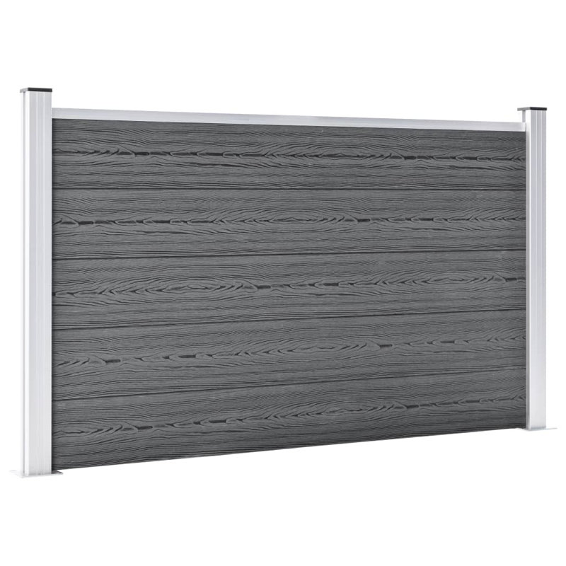 Munhall 106.68 cm H Fence Panels Fencing, Grey