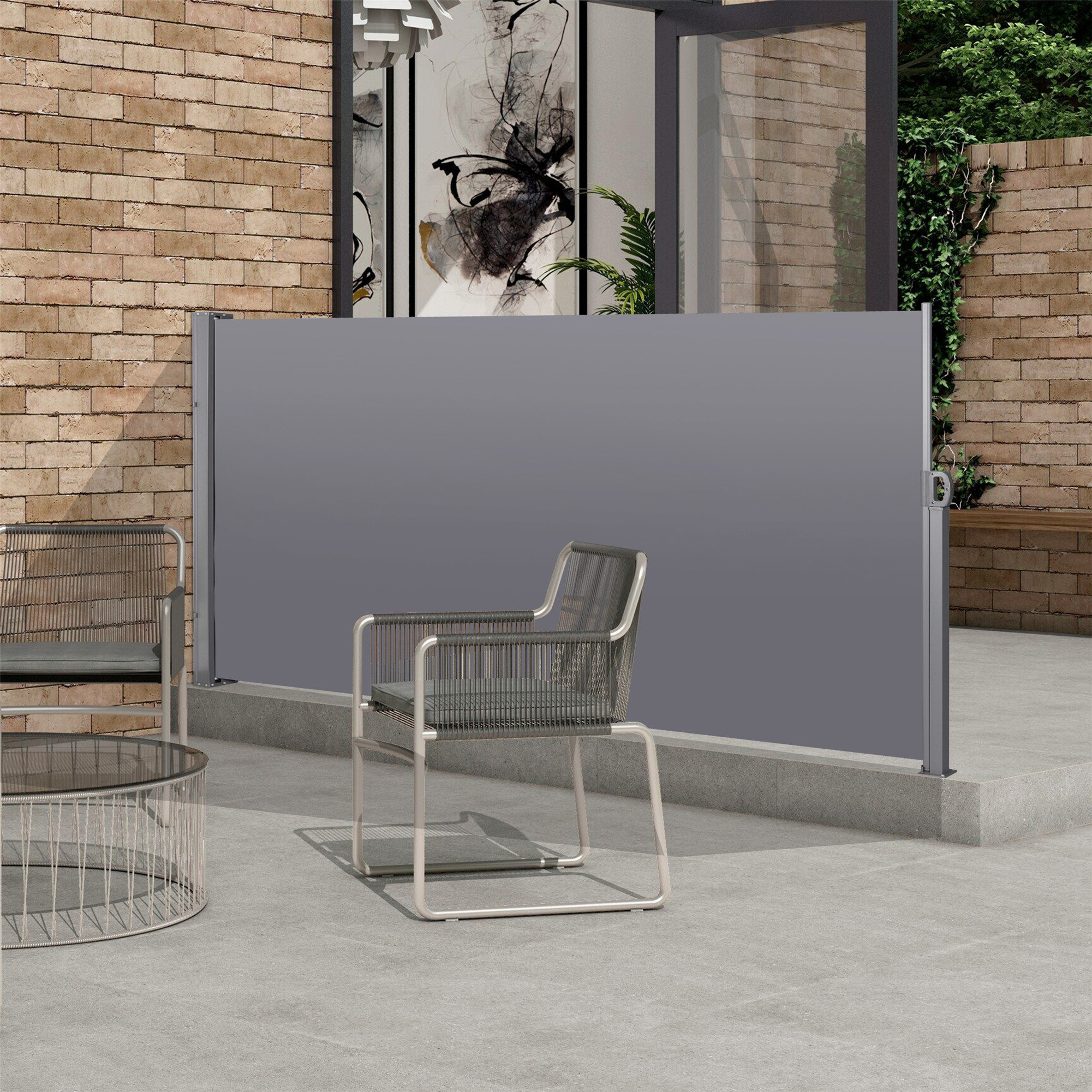 Wrought Studio Kayisha UV Resistant & Waterproof Patio Privacy Screen