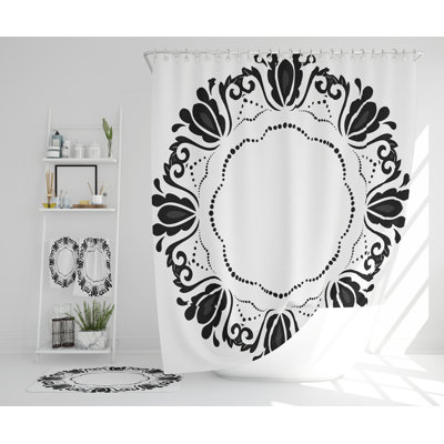 Nayson Polyester Shower Curtain Set