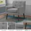 Fauteuil capitonné de 27,5 po Kirilka CAL117-1457135823