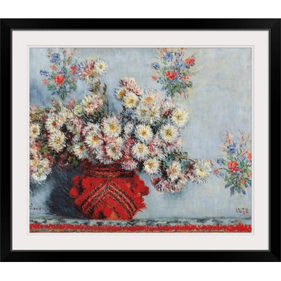 Chrysanthèmes, 1878, musée d'Orsay, Paris, France par Claude Monet - reproduction imprimée