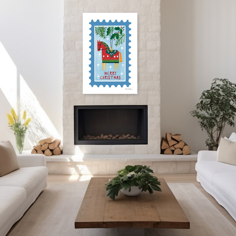 Holiday Holiday, art contemporain cheval, H 48 po x l 32 po