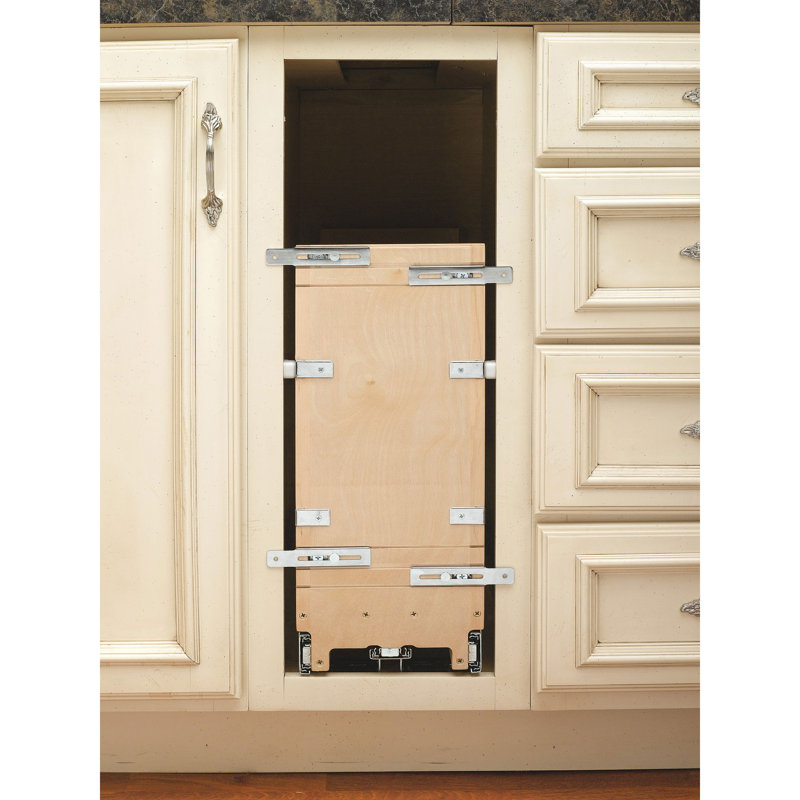 Rev-A-Shelf Pull Out Cabinet Tray Divider Organizer w/ Soft-Close, 6" W