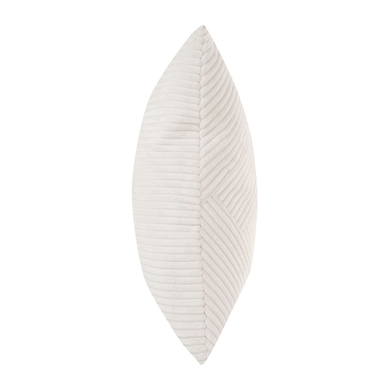 Lia Cushion Cover, White, 30cm H x 50cm W, Rectangular