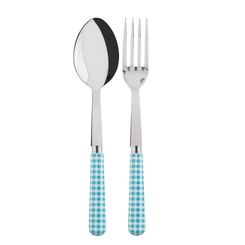 Sabre Paris - Serving Set Gingham, Turquoise
