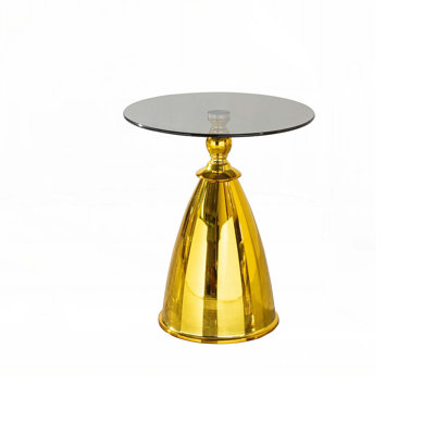Glass Top Coffee Table With Metal Base