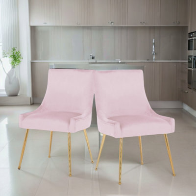 Chaise en velours Sheny