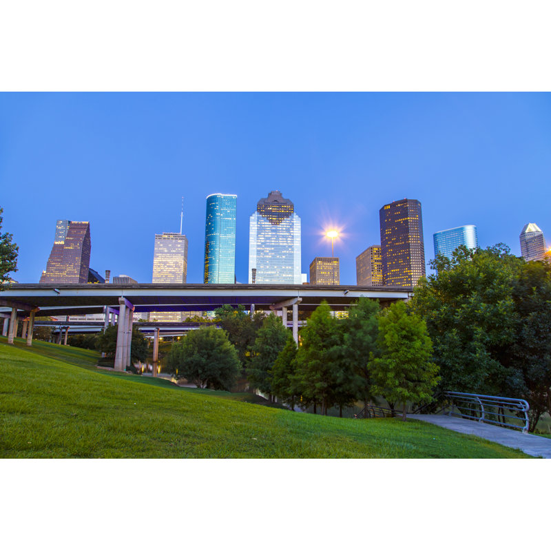 Mardina View of Houston 1 Piece Wrapped Canvas Wall Art, 81cm H x 122cm W x 3.8cm D