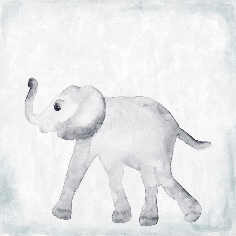 «Baby Elephant Step», art sur toile, H 40 po x l 40 po x P 1,5 po
