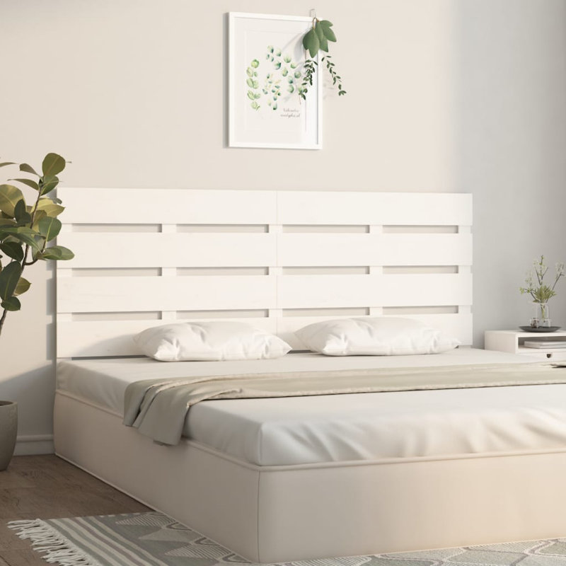 Santini Solid Wood Headboard, White, 180 x 80 cm