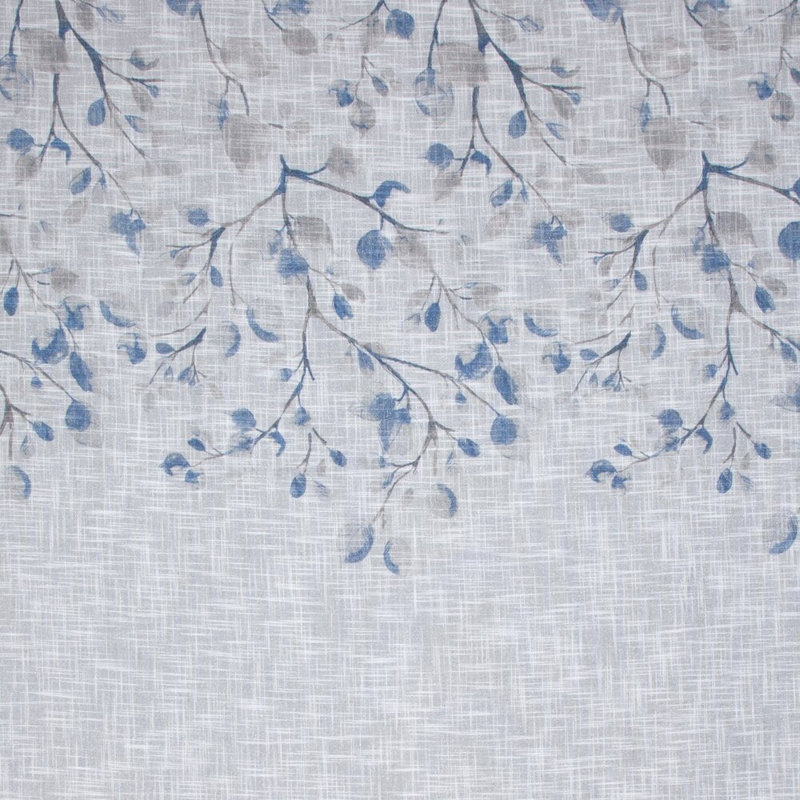 Roodhouse Semi Sheer Curtain, Blue