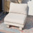 Armless Aluminum Outdoor Sofa Chair – Modern Minimalist Design With Cushions