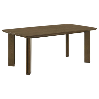 Crispin Brown Rectangular Wood Dining Table