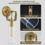 1-Light  Armed Wall Mounted Sconce Wall Light (Bulbs Included)-149640310