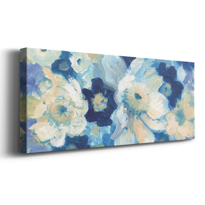 «Blue Nocturne II» sur toile, H 24 po x l 60 po x P 1,5 po