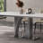 Rectangular Simple Faux Marble Dining Table Set-104254913