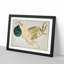 Astronomical Zodiac Chart Of The Capricorn - Single Picture Frame Painting-57844288-57844285