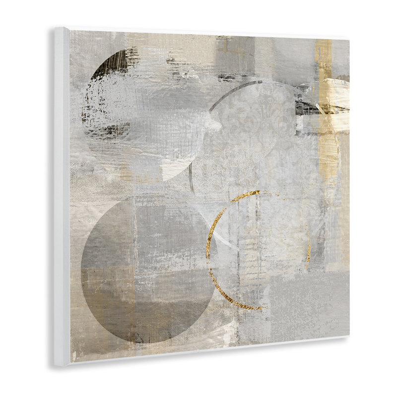 Art moderne sur plaque à cercles superposés, design par Susan Jill