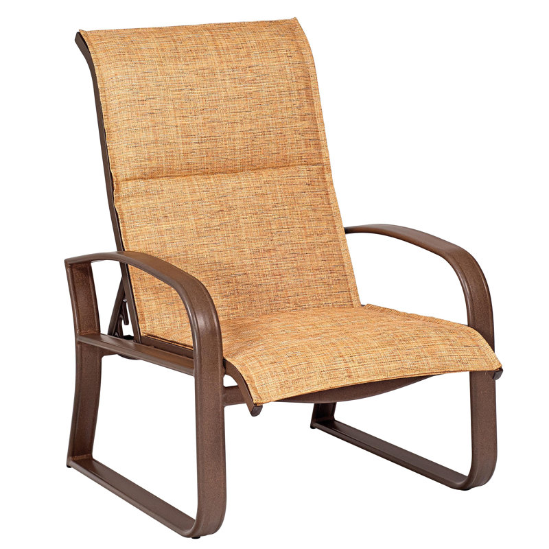 Chaise longue rembourrée réglable, Graphite, Étain