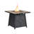 Sittig Square Stone Propane Smokeless Fire Pit Table