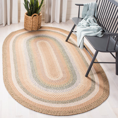 Tapis d'intérieur / extérieur géométrique tissé à la main Georgina