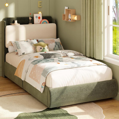 Lit plateforme tapissier Chenille