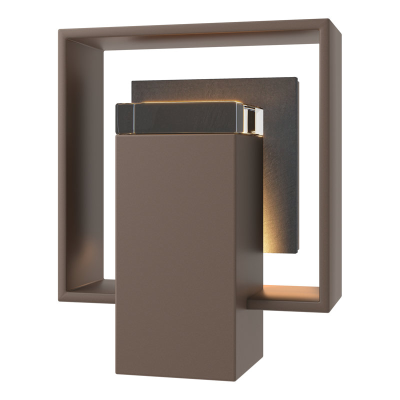 Shadow Box Aluminum Wall Light, Coastal Bronze, 8.5" H x 7" W x 4" D