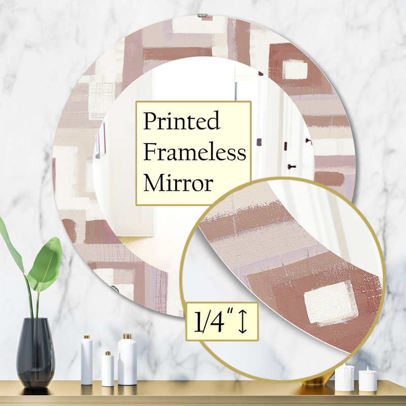 Miroir d'appoint Geometric Form Windows II, H 31,5 po x l 31,5 po x P 0,24 po