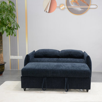 Loveseat, Sleeper, Sofa Bed, Upholstered Couch With Adjustable Backrest